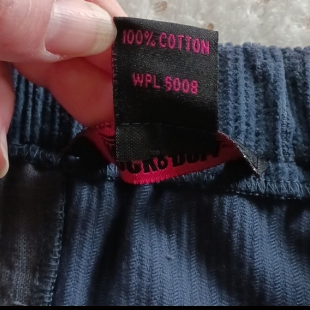 Rock & Roll Cowgirl blue corduroy mini skirt with cute pockets - Picture 9 of 10